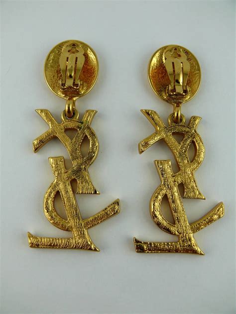 ysl eartings|buy vintage YSL earrings.